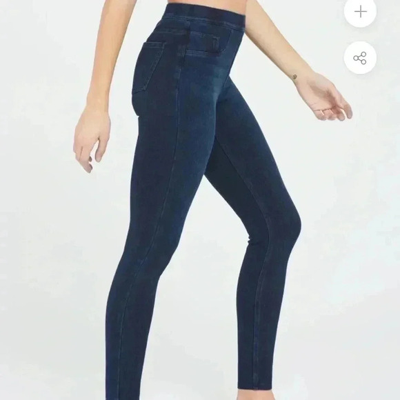 Spanx Jean-ish Ankle Leggings Pull On Size M - Picture 1 of 13